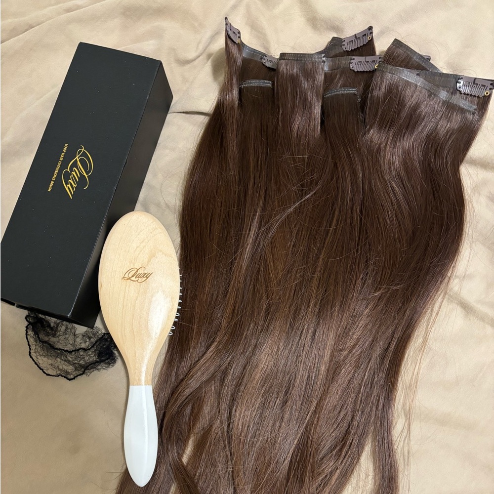 Beautiful Luxy extensions! Couldn’t return b/c I broke the seal.